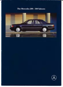 Mercedes-Benz W124 Saloon 1990-1992 UK Market Brochure 200 230 260 300 250D - Picture 1 of 3