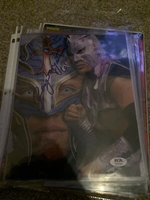 Rey Mysterio signed 8x10 photo PSA/DNA COA WWE Autographed Wrestling Rare - Image 1 of 2