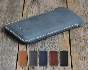 Funda de cuero para teléfono Samsung. Bolsa cosida a mano. Personalización gratuita - Imagen 1 de 23