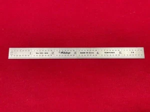 Mitutoyo 182-204 Semi-Flexible Steel Rule, 6"/150mm    IN STOCK - Picture 1 of 5