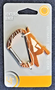 Stylized Kayaker Carabiner Keychain Ring Venture Biner Ultimate Survival Gear - Picture 1 of 1