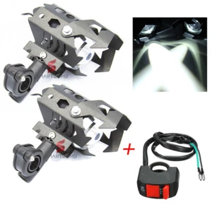 Fari supplementari moto led U9 125w + staffe regolabili + pulsante interuttore - Imagen 1 de 12