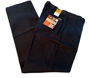 Pantalones de vestir negros Lee de ajuste relajado frente plano resistentes a manchas/arrugas para hombre 34X34 - Imagen 1 de 7