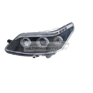 Phares Citroen C4 jumeaux yeux d'ange noir halo et projecteur DRL aspect xénon - Photo 1 sur 12