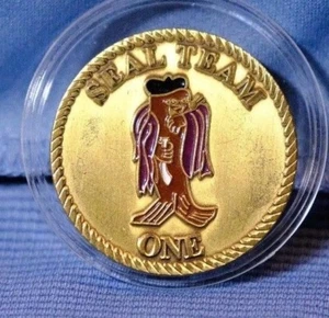 Navy Special Warfare Seal Team One Challenge Coin - Bild 1 von 2