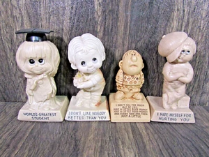 4 Vintage 1970's W & R Berries Co. Resin Humorous Figurine Lot Collectibles - Picture 1 of 23