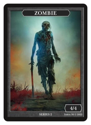 Zombie Token Givememana Tokens Warhammer Magic the Gathering  MTG - Image 1 of 2