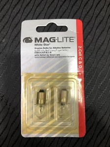 Bombillas Krypton Estrella Blanca MAG-LITE para 2 Celdas C&D. NUEVAS pero Antiguo Stock. - Imagen 1 de 4