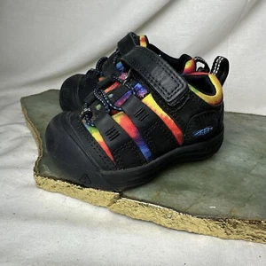 Keen Kids Toddler Rainbow Tie Dye Sandals Water Shoes Size USA 5 UK 4 Black - Picture 1 of 9
