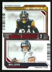 2023 Panini Contenders Joey Porter Jr. / Will Levis #10 STEELERS TITANS Red - Bild 1 von 2