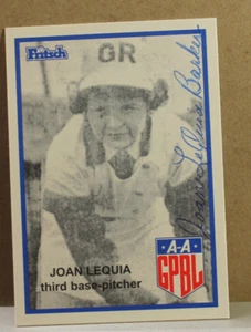 Tarjeta firmada AAGPBL "JOAN LEQUIA" #112 - Imagen 1 de 2