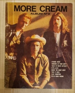 Cream - More Cream Album No 2 - VG+ Guitar Tablature Book 1969 Classic Rock UK - Picture 1 of 5