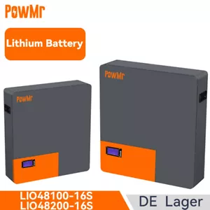 5kWh 10kWh Speicher Akku Batterie Solar Wandmontage 51.2V 200Ah LiFePO4 Lithium - Bild 1 von 35