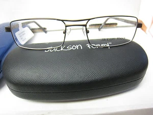 JACKSON PERRY EYEGLASSES FRAME GINO style in BROWN 55-18-140 DEMO - Picture 1 of 4