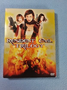 RESIDENT EVIL TRILOGY 3 DISC DVD SET MILLA JOVOVICH MICHELLE RODRIGUEZ - Picture 1 of 4