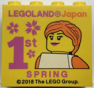 LEGO Land Japan Limited Bricks 2018 1st Spring Legoland Group Block - Picture 1 of 2