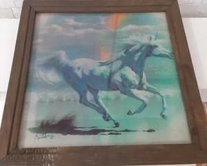 Estampado unicornio vintage enmarcado - Imagen 1 de 4