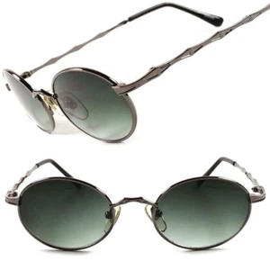 Hipster Vintage Retro Urban 80's Mens Womens Hippie Oval Round Frame Sunglasses - Picture 1 of 4