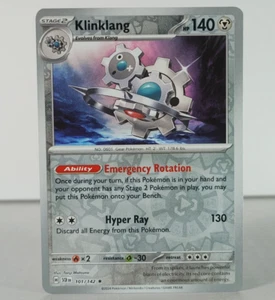 Klinklang - Stellar Crown - 101/142 - Singles - Pokemon TCG - Reverse Holo - R - Imagen 1 de 11