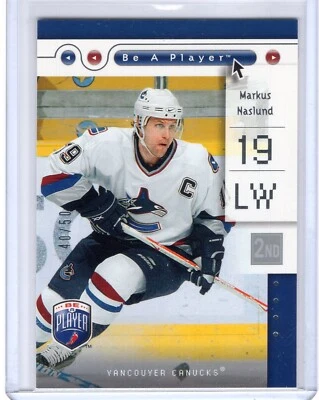 2005-06 Upper Deck Be A Player Second Period #87 Markus Naslund 40/50 - Image 1 of 2