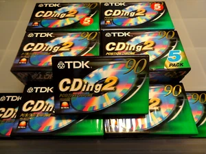 TDK CDing 2 C90 90 Minuten. Einzelne versiegelte Kassetten, BRANDNEU - Bild 1 von 1