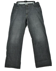 DKNY City Performance Denim Men's Black Straight Leg Jeans 38x34 - Picture 1 of 8