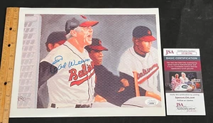 Earl Weaver Hand Signed Autographed 8x10" Baseball Photo JSA COA AA - Picture 1 of 2