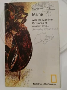 NATIONAL GEOGRAPHIC MAP ONLY PG 334A VOL 147 #3 MAR 1975 USA MAINE CANADA MARI - Imagen 1 de 2