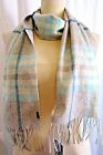 Fraas Women's Grey Teal 100% Soft Cashmere Scarf 65" X 11.5"  Nwt Style 972805
