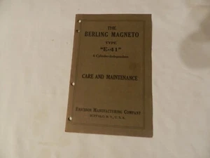 Manual Berling Magneto care and maintenance ca. 1914+ - Picture 1 of 6