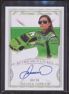 /10 2022 National Treasures Racing Danica Patrick Holo Gold Retro Autogramm - Bild 1 von 2