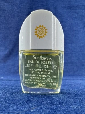 Vintage Elizabeth Arden Sunflowers Mini .25oz 7.5ml EDT Perfume New No Box - Image 1 of 4