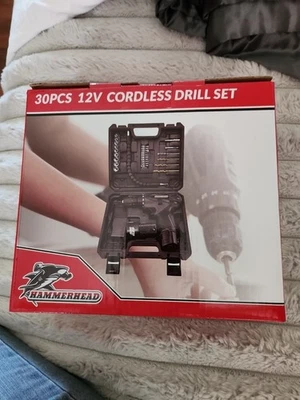 Hammerhead 12V Cordless Drill Set 30 Pcs NIB - Image 1 of 2