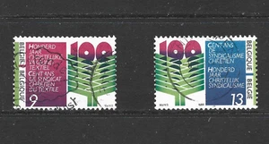 BELGIUM - 1986 The 100th Anniversary of the Christian Labour Union - USED SET - Picture 1 of 1
