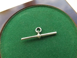 Antiker massiver Silber T-Stab für eine Taschenuhr Albert Kette um 1890-1910 - Bild 1 von 6