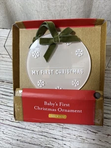 Kate & Milo Primo Ornamento Natalizio Bambino Vuoto NUOVO - Foto 1 di 6