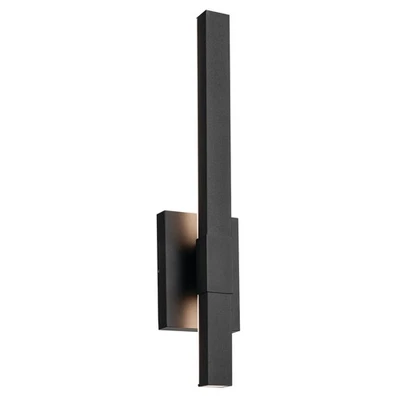 Aplique de pared LED Kichler 59144 Nocar 22" de alto - negro Foto 1 de 4