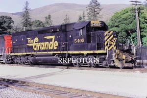 RAILROAD SLIDE RIO GRANDE D&RGW EMD SD40T-2 LOCOMOTIVE #5405 Cir 1995 - Bild 1 von 1