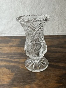Vintage Zajecar Kristall Knospen Vase - Bild 1 von 5