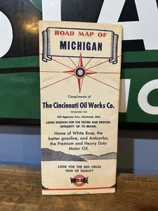 Hoja de ruta White Rose Cincinnati Oil Works Co 1951: Michigan usado - Imagen 1 de 2