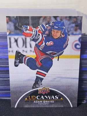 21-22 Upper Deck Adam Graves UD Canvas Legend Black Variant 🚨🚨🚨 1:244 Pull - Image 1 of 2