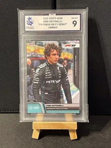 Topps Now Formula 1 2025 Kimi Antonelli Debut RC Rookie Mercedes MGC 9 - Picture 1 of 2