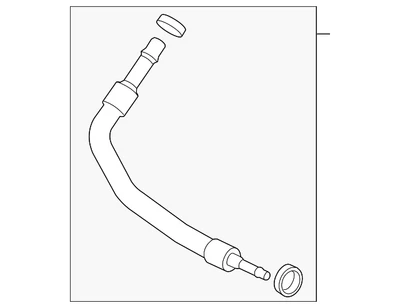 Оригинальный комплект впускного шланга охладителя масла двигателя GM со шлангом и крышкой 92239563 - Изображение 1 из 4