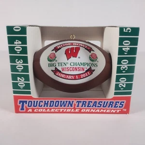 Rose Bowl 2011 University Of Wisconsin Badgers Big Ten adorno de Navidad - Imagen 1 de 4