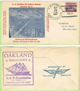 USF Constitution IX 21 September 23 1933 Coast Guard Dedication KB:Oakland Calif - Picture 1 of 1