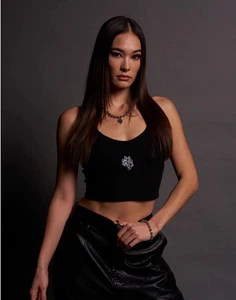 Darc Sport X Star Wars She Darc Script Wmn SINGLE WOLF SPAGHETTI CROP TANK LG - Bild 1 von 8