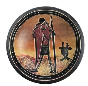 Afrikanischer Stein Teller Schale Kisii Bowl Kenia geschnitzt Afrika 4" - Bild 1 von 7