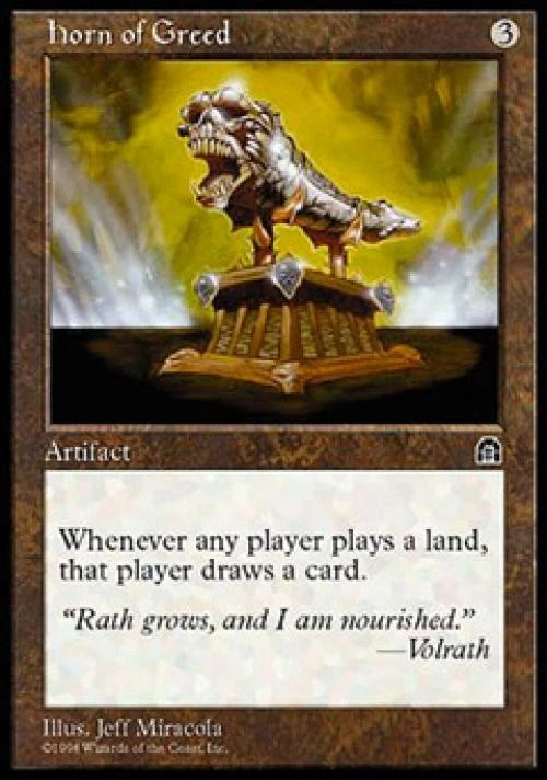 Horn of Greed - Medium Play MTG Stronghold - Image 1 of 1