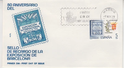SPAIN : 1979  FDC/ COVER -   MADRID / EXPOSICION DE BARCELONA - Image 1 of 2