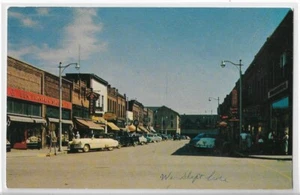 VTG Postcard - View of the Main Street - Spooner, Wisconsin - Picture 1 of 2